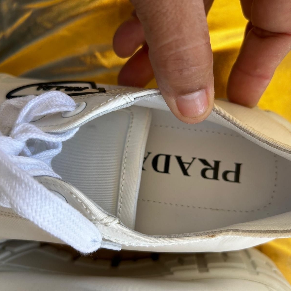 Prada White Platform Sneakers - image 8